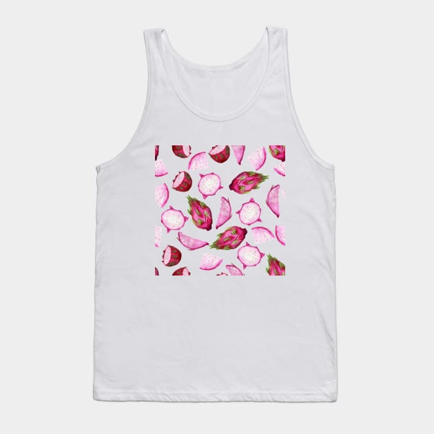 Dragon Fruit Pitaya Pinky Pattern Tank Top by gronly